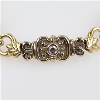 0.60ctTW Diamond 14kt Gold Clear Stone Bracelet-Evaluated By Our Certified Gemologist - AGS / GIA