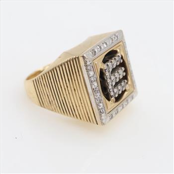 0.68ct TW 14kt Gold Signet 