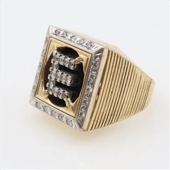 0.68ct TW 14kt Gold Signet 