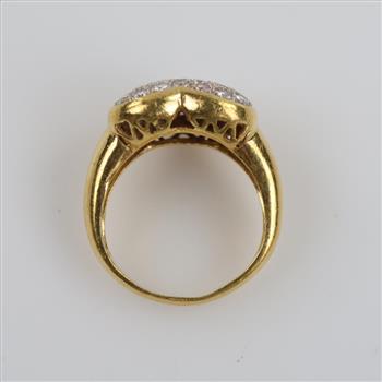 0.77cts TW Diamond 18kt Gold Heart Ring