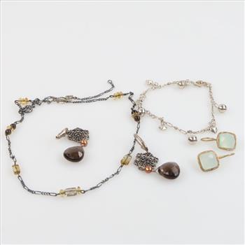 0.800 - 0.900 Silver Jewelry, 6 Pieces