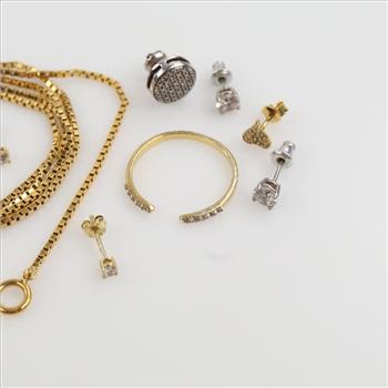 0.800-0.900 Silver Jewelry, 10 Pieces
