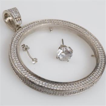 0.800-0.900 Silver Jewelry, 3 Pieces