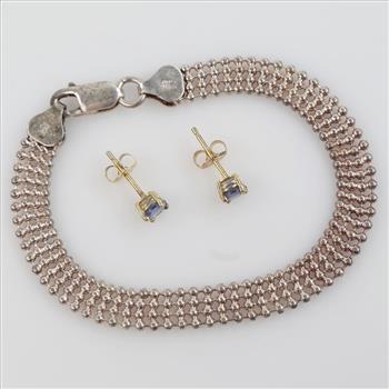 0.800-0.900 Silver Jewelry, 3 Pieces