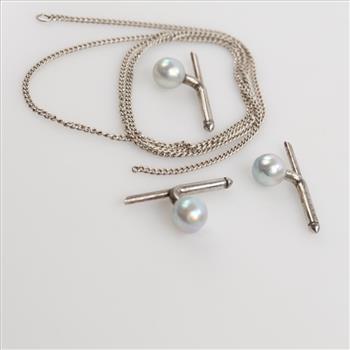 0.800-0.900 Silver Jewelry, 4 Pieces