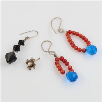 0.800-0.900 Silver Jewelry, 4 Pieces