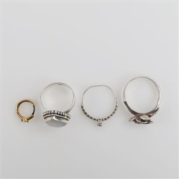 0.800-0.900 Silver Jewelry, 4 Pieces