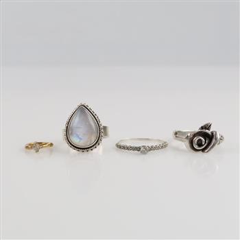 0.800-0.900 Silver Jewelry, 4 Pieces