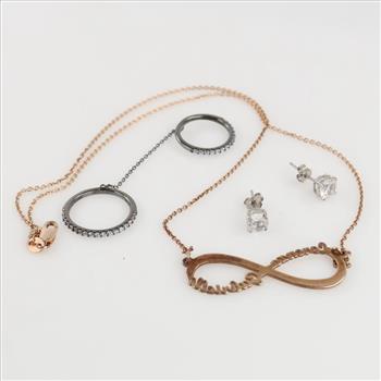 0.800-0.900 Silver Jewelry, 4 Pieces