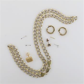 0.800-0.900 Silver Jewelry, 9 Pieces