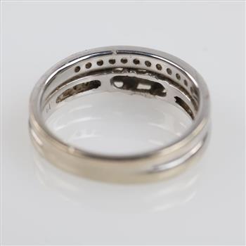 0.81ct TW Diamond 14kt White Gold Bridal Set-Evaluated By Our Certified Gemologist-AGS/GIA