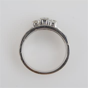 0.81ct TW Diamond 14kt White Gold Bridal Set-Evaluated By Our Certified Gemologist-AGS/GIA