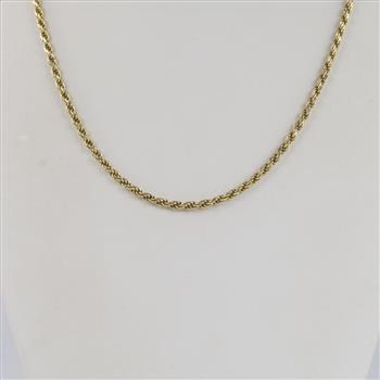 0.890 Silver Rope Necklace