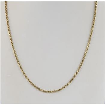 0.890 Silver Rope Necklace