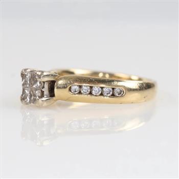 0.90ct TW Diamond 14kt Gold Engagement Ring-Evaluated By Our Certified Gemologist-AGS/GIA