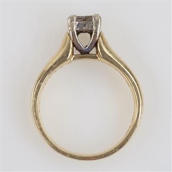 0.90ct TW Diamond 14kt Gold Engagement Ring-Evaluated By Our Certified Gemologist-AGS/GIA