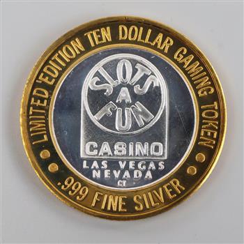 0.999 Silver And Brass Slots A Fun Gaming Token