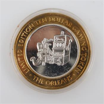 0.999 Silver And Brass The Orleans Gaming Token