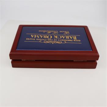 10 Barack Obama Colorized Gold Coated Statehood Quarter Collection Set