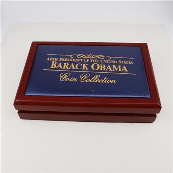 10 Barack Obama Colorized Gold Coated Statehood Quarter Collection Set
