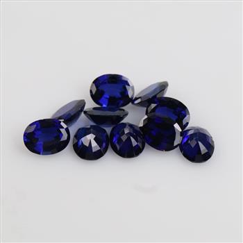 10 Blue Faceted Loose Jewelry Craft Stones