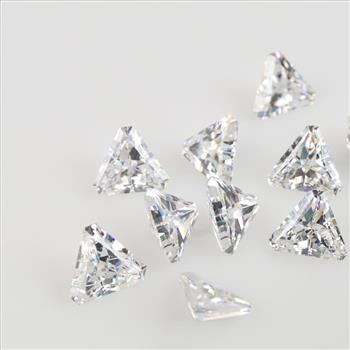 10 Clear Faceted Loose Jewelry Craft Stones