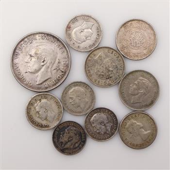 10 Foreign Silver Coins