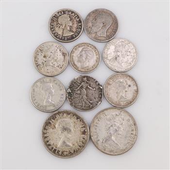 10 Foreign Silver Coins
