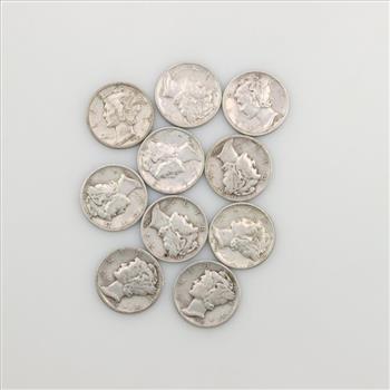 10 Mercury Silver Dimes