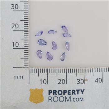 10 Tanzanite Pear Shaped