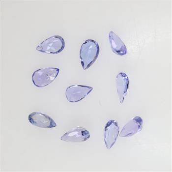 10 Tanzanite Pear Shaped