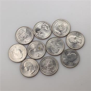 10 US America The Beautiful Quarters
