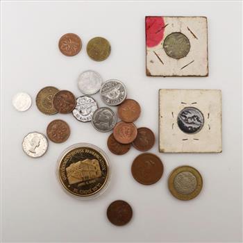 10+ US And Foreign Coins, Includes 1 Silver Coin