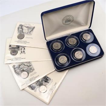 10 US Coins And 4 Stamps