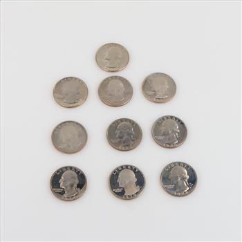 10 US Proof Quarters