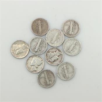 10 US Silver Dimes