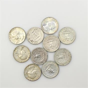 10 US Silver Quarters