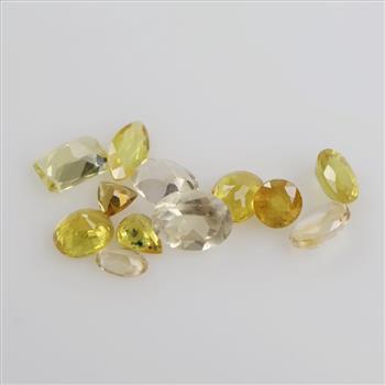 10+ Yellow Faceted Loose Jewelry Craft Stones