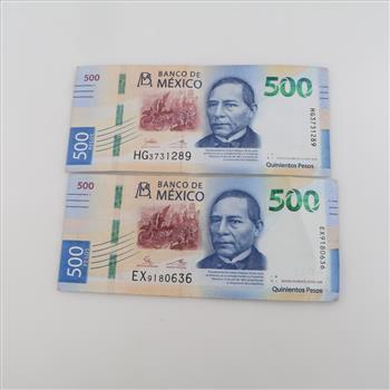 1,000 Mexican Pesos