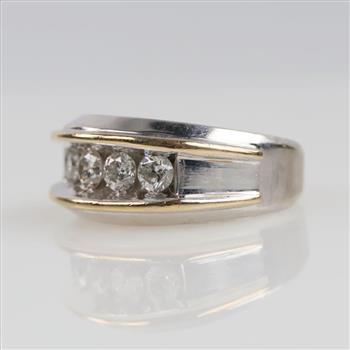 1.00cts TW Diamond 10kt Two Tone Gold Band