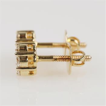 1.00cts TW Diamond 14kt Gold Earrings