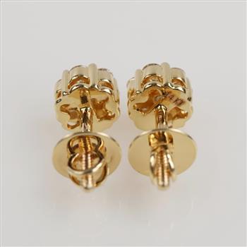 1.00cts TW Diamond 14kt Gold Earrings