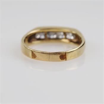 1.00cts TW Diamond 14kt Gold Ring -Evaluated By Our Certified Gemologist-AGS/GIA