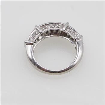 1.00cts TW Diamond 14kt White Gold Wedding Band