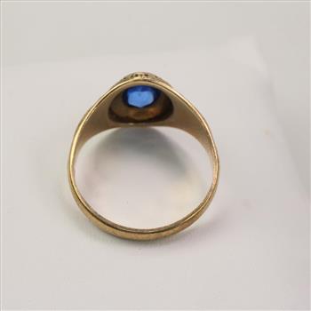 10k Gold Blue Stone Ring