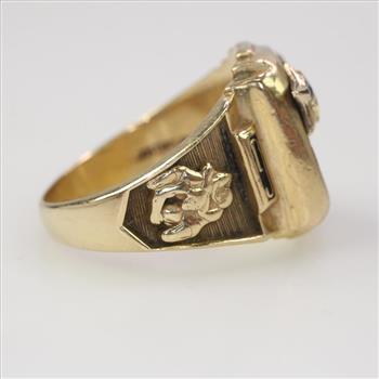 10k Gold Blue Stone Ring