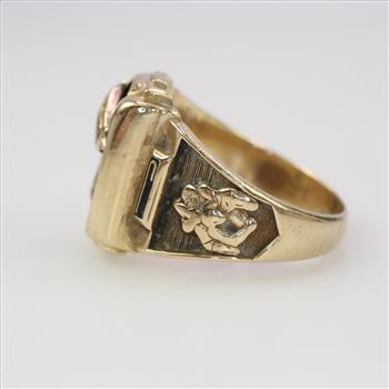 10k Gold Blue Stone Ring