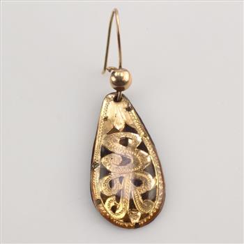 10k Gold Dangle Single Earring