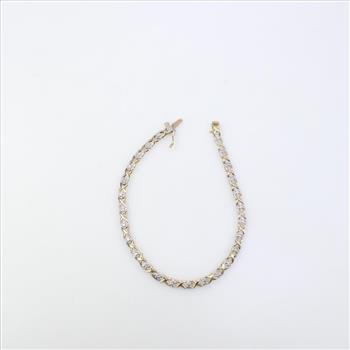10k Gold Diamond Bracelet