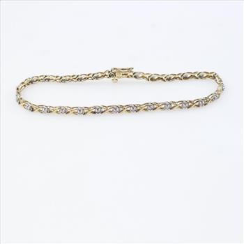10k Gold Diamond Bracelet
